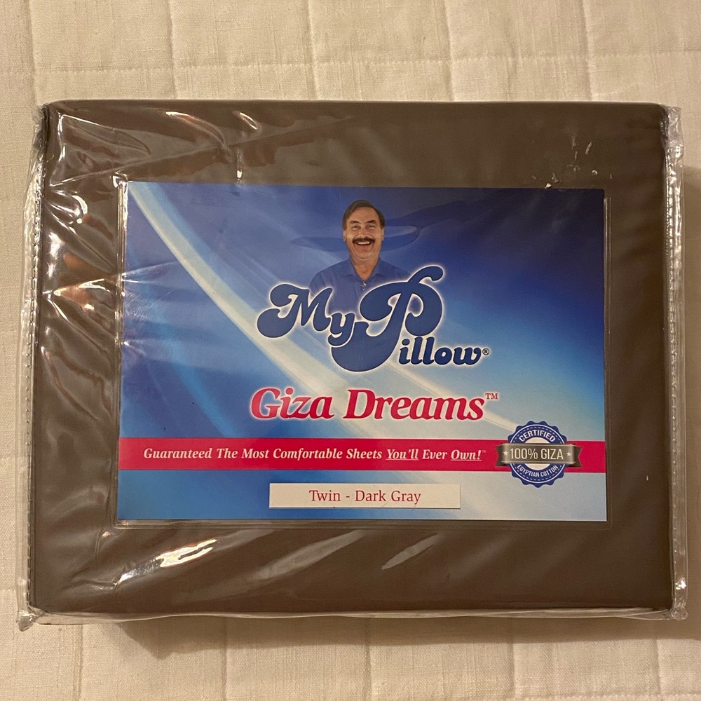 My Pillow  Giza Dreams, Twin sheet set Dark Gray